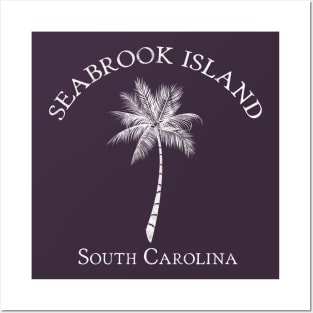 Seabrook Island South Carolina Vintage Palmetto Posters and Art